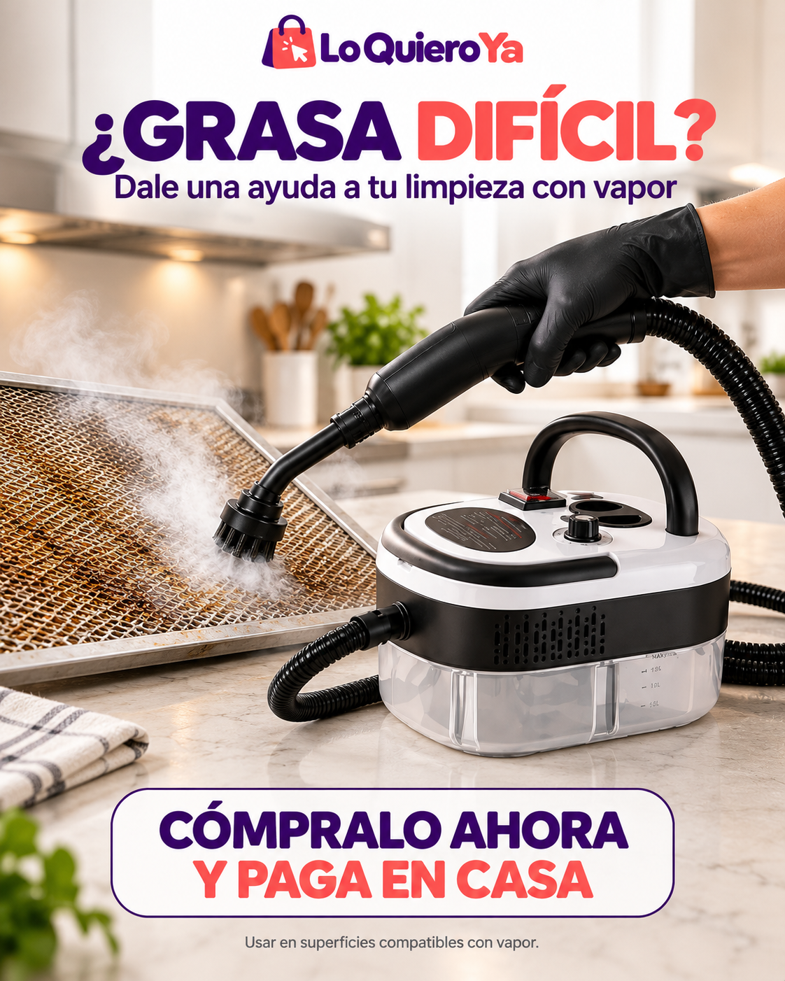 VaporClean™ — Limpiador a Vapor Portátil 2500 W ✨